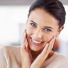 Woman with a bright white smile