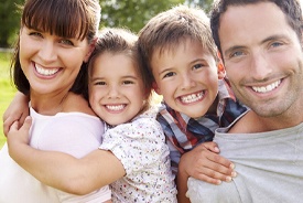 Family smiling