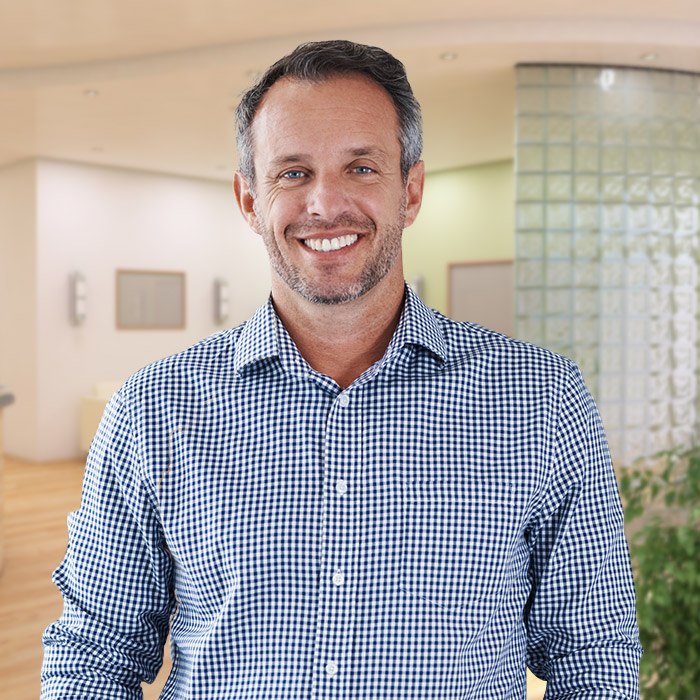 Man with healthy attractive smile